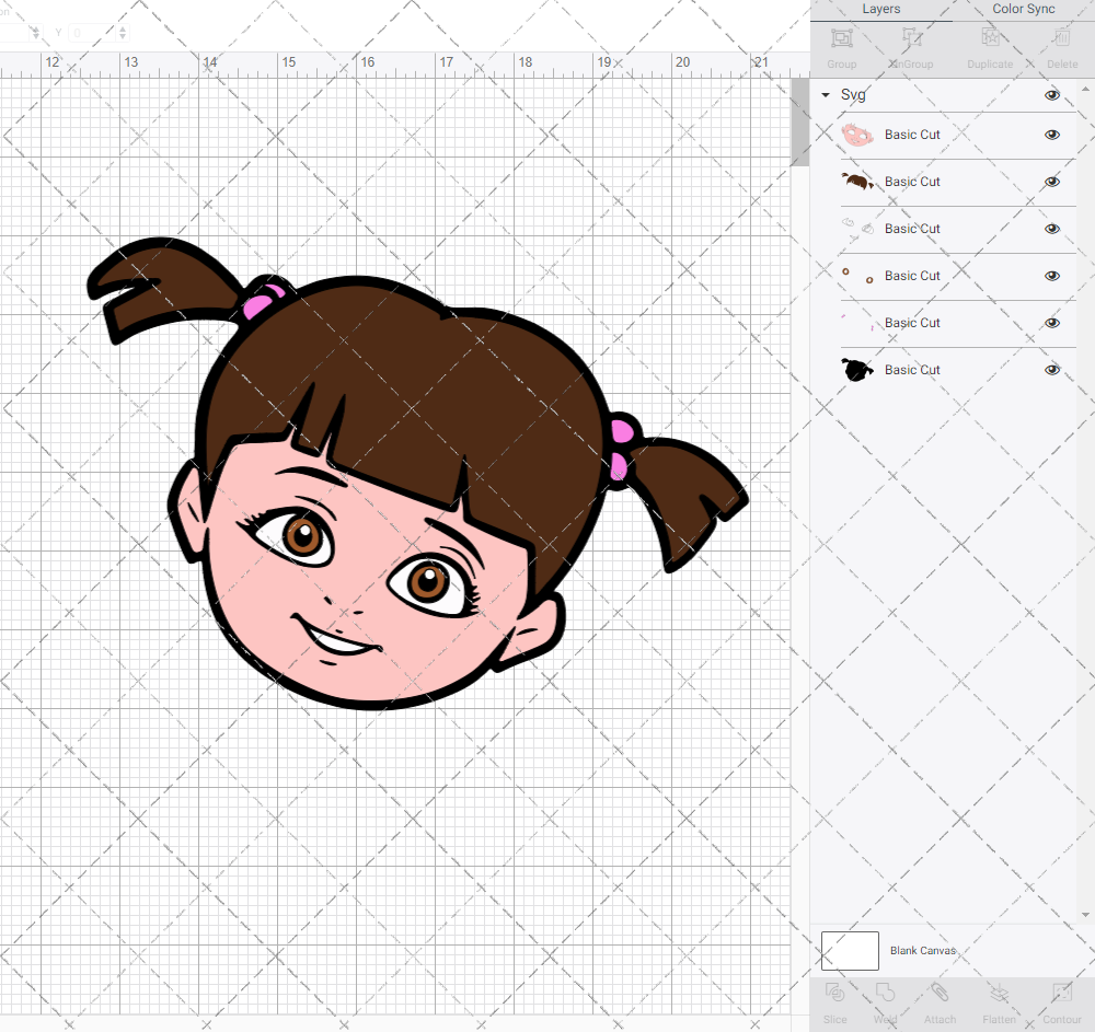 monsters inc boo file Boo - Monsters, inc. 003, Svg, Dxf, Eps, Png