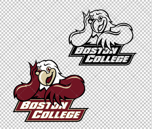 Boston College Eagles Mascot 2000, Svg, Dxf, Eps, Png