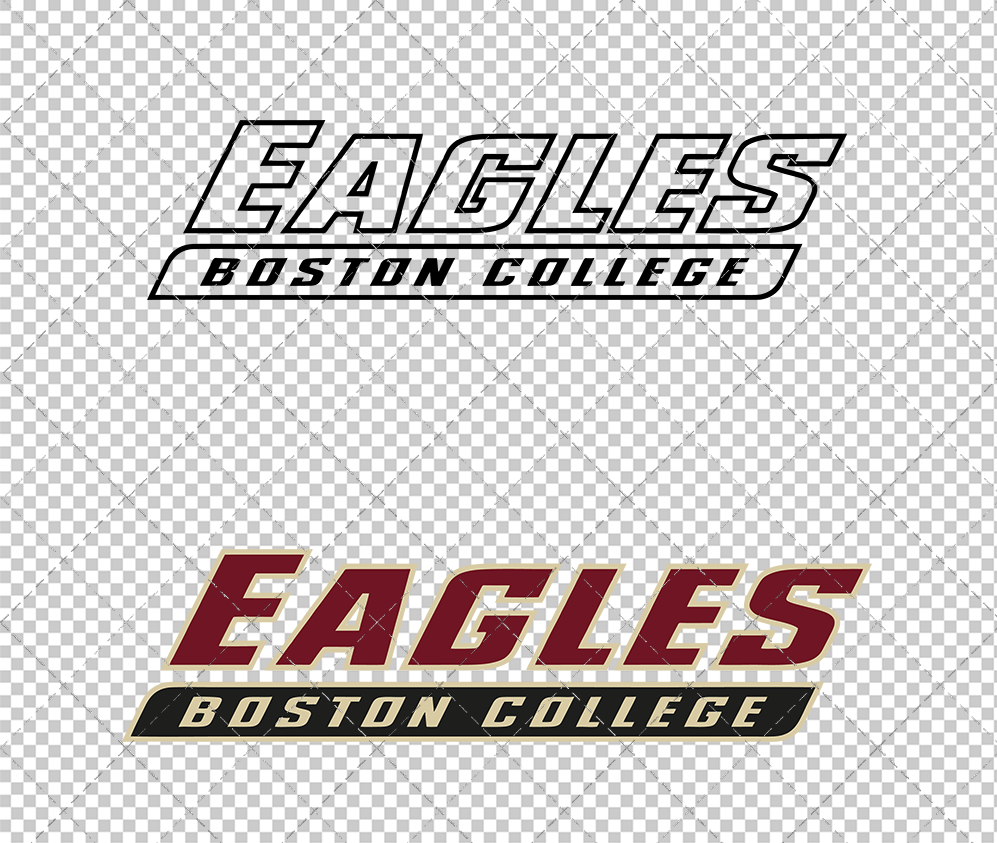 Boston College Eagles Wordmark 2000 002, Svg, Dxf, Eps, Png