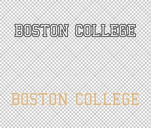 Boston College Eagles Wordmark 2016 004, Svg, Dxf, Eps, Png