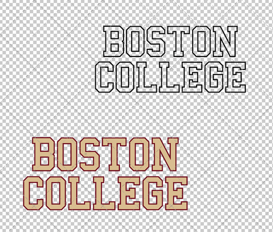 Boston College Eagles Wordmark 2016 011, Svg, Dxf, Eps, Png