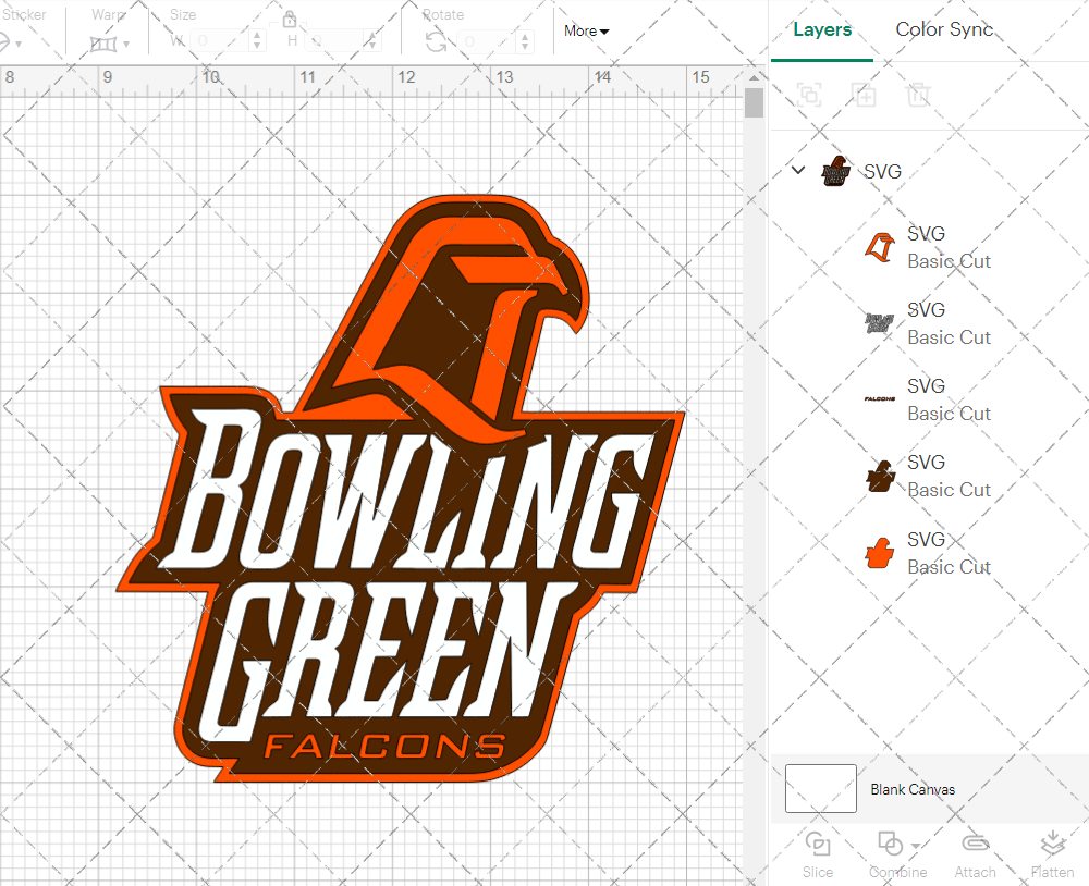 Bowling Green Falcons Alternate 2004 007, Svg, Dxf, Eps, Png 002