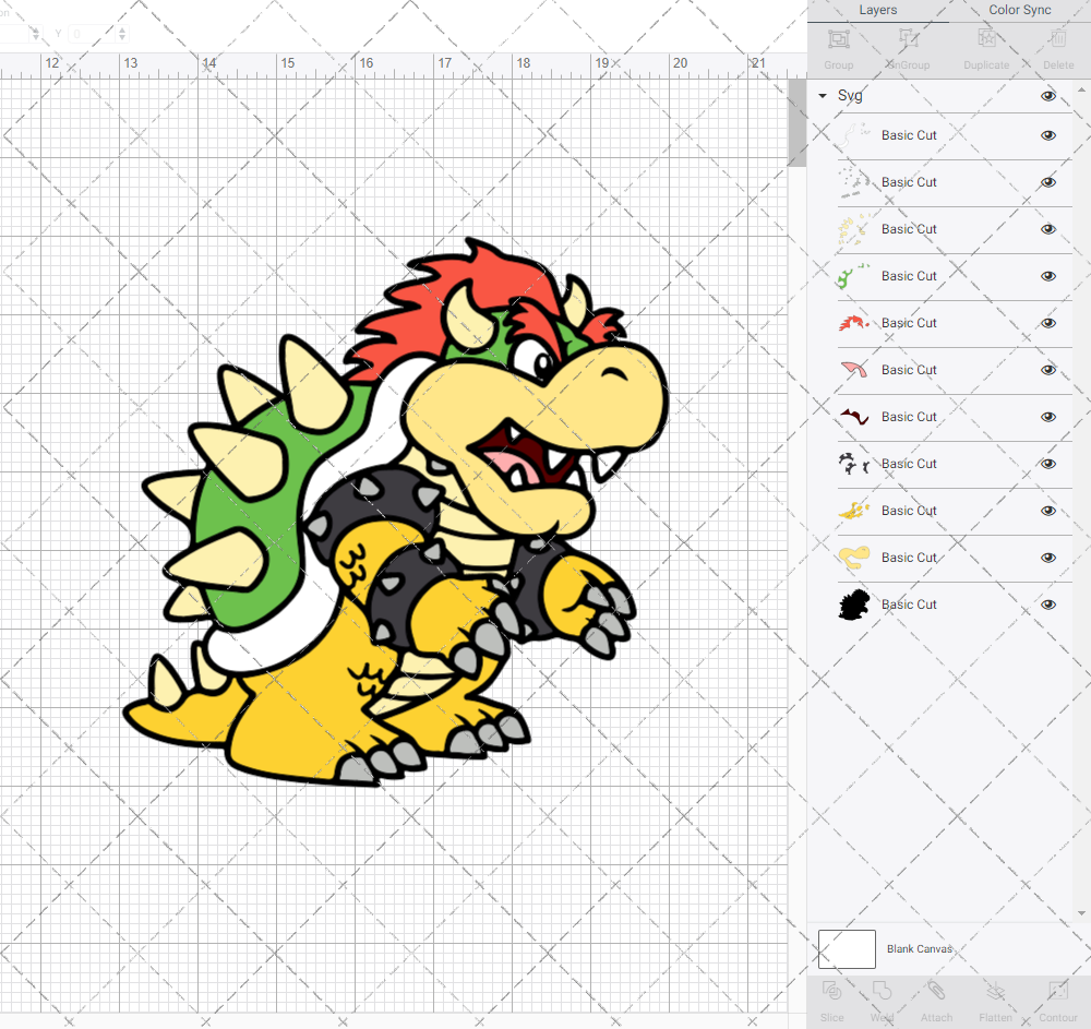 Bowser - Super Mario Bros, Svg, Dxf, Eps, Png SvgShopArt