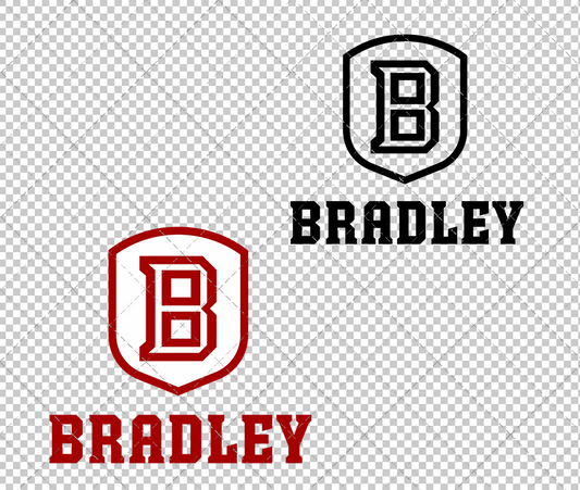 Bradley Braves 2012, Svg, Dxf, Eps, Png