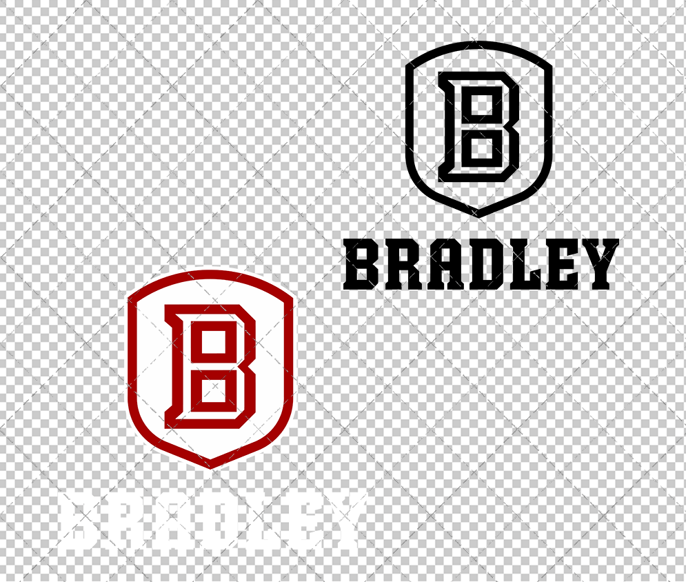 Bradley Braves Secondary 2012, Svg, Dxf, Eps, Png