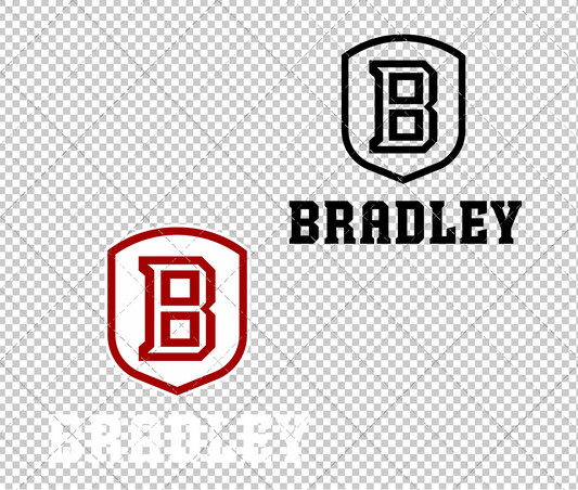Bradley Braves Secondary 2012, Svg, Dxf, Eps, Png