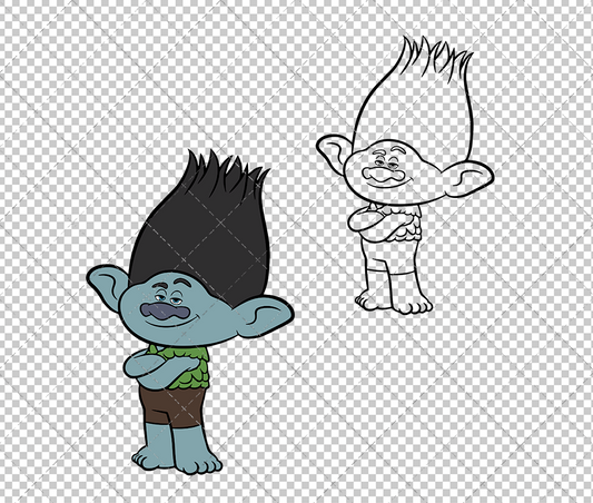 Branch - Trolls, Svg, Dxf, Eps, Png SvgShopArt
