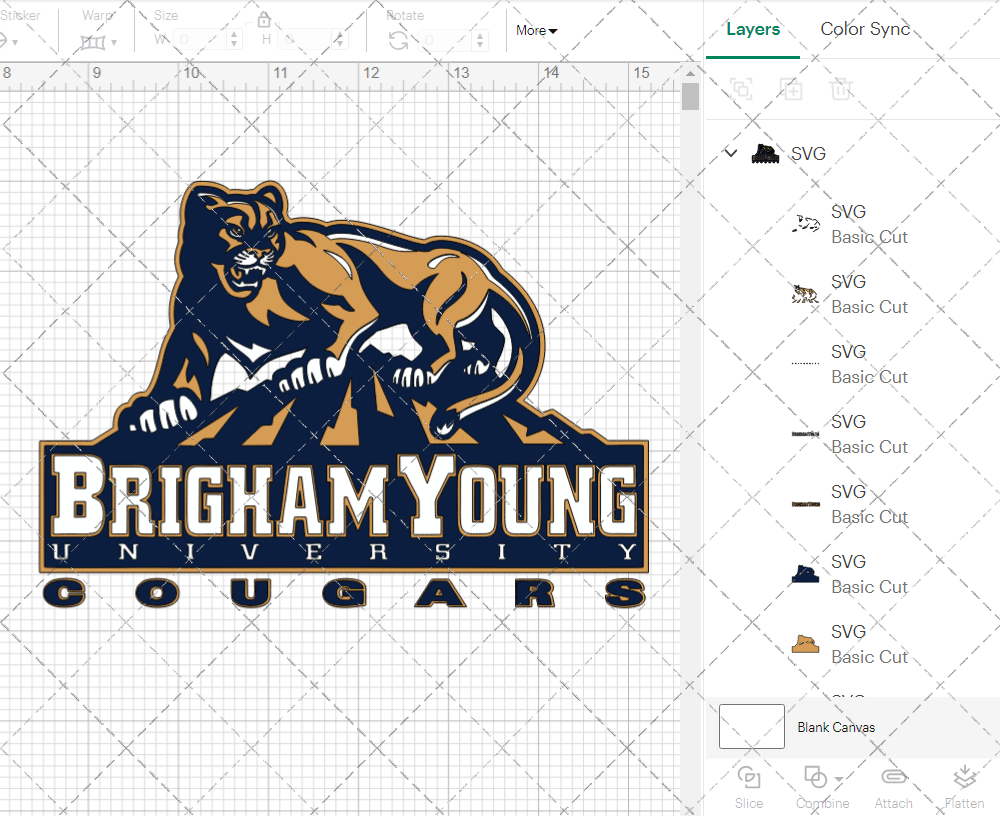 Brigham Young Cougars 1999, Svg, Dxf, Eps, Png 005