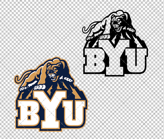 Brigham Young Cougars Alternate 1999 006, Svg, Dxf, Eps, Png