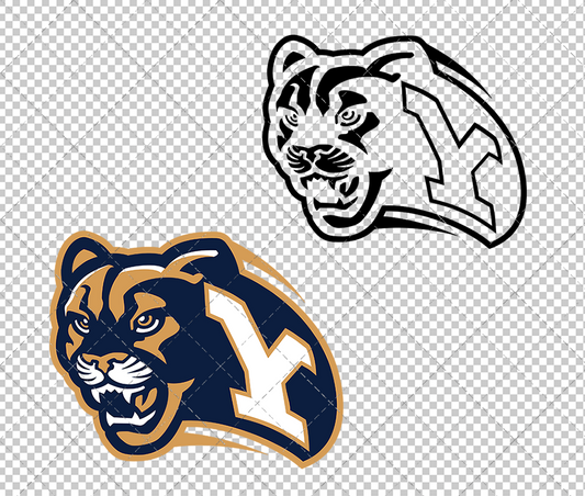 Brigham Young Cougars Alternate 1999, Svg, Dxf, Eps, Png
