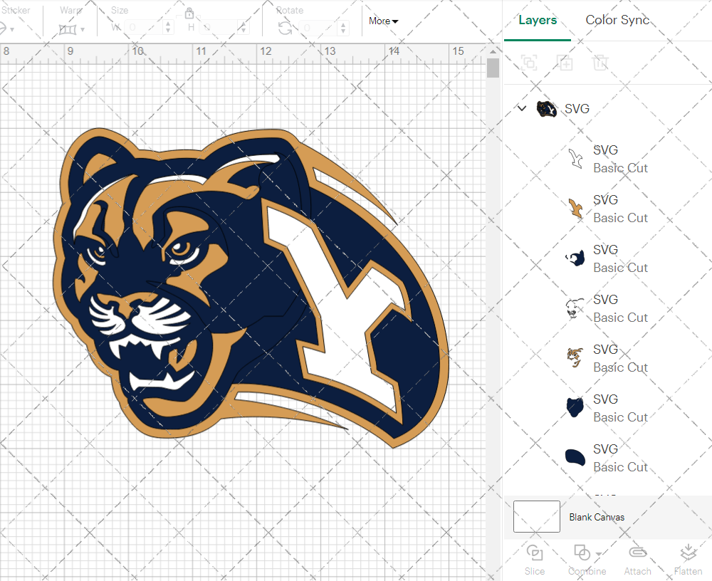 Brigham Young Cougars Alternate 1999, Svg, Dxf, Eps, Png 002
