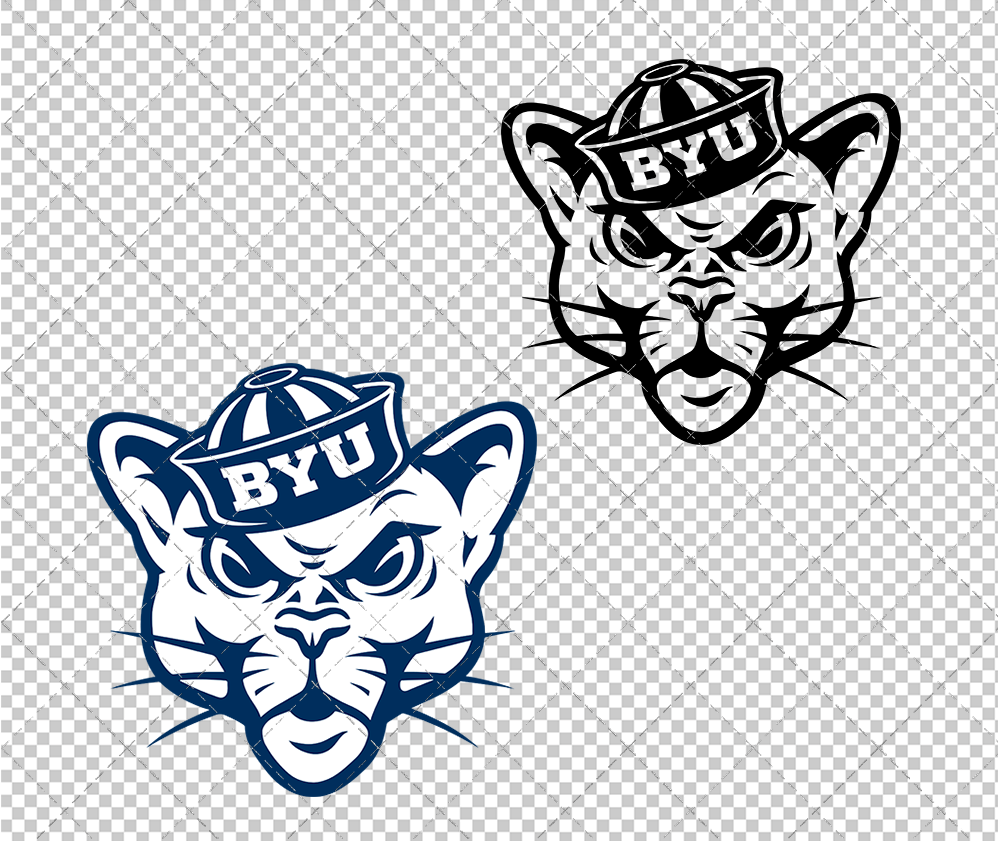 Brigham Young Cougars Alternate 2014 002, Svg, Dxf, Eps, Png
