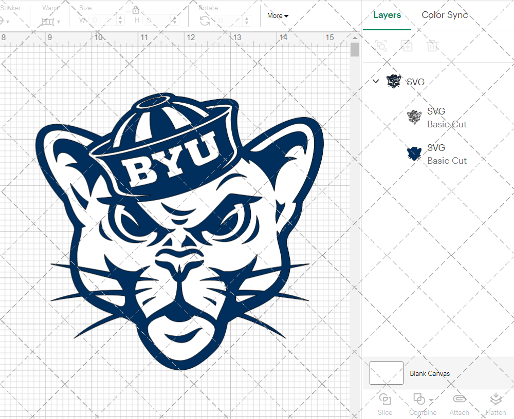 Brigham Young Cougars Alternate 2014 002, Svg, Dxf, Eps, Png 002
