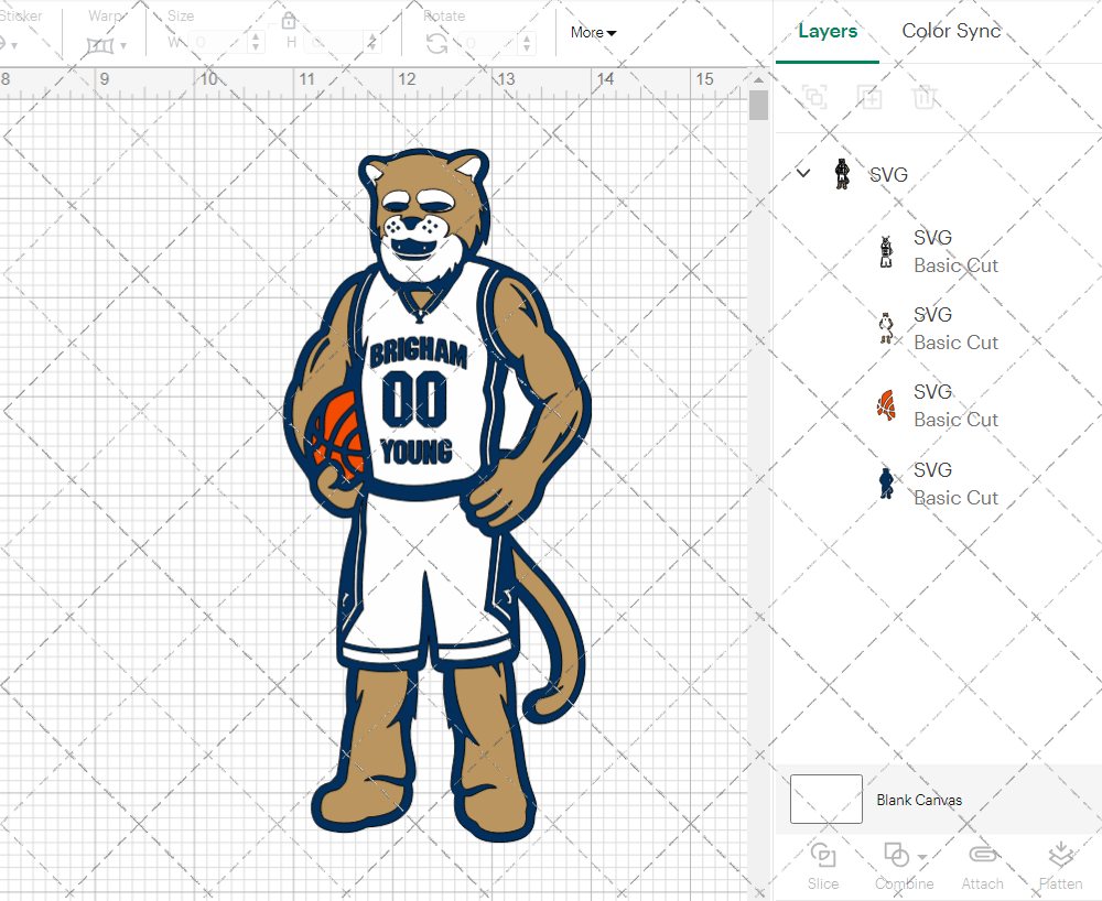 Brigham Young Cougars Mascot 2010 002, Svg, Dxf, Eps, Png 002