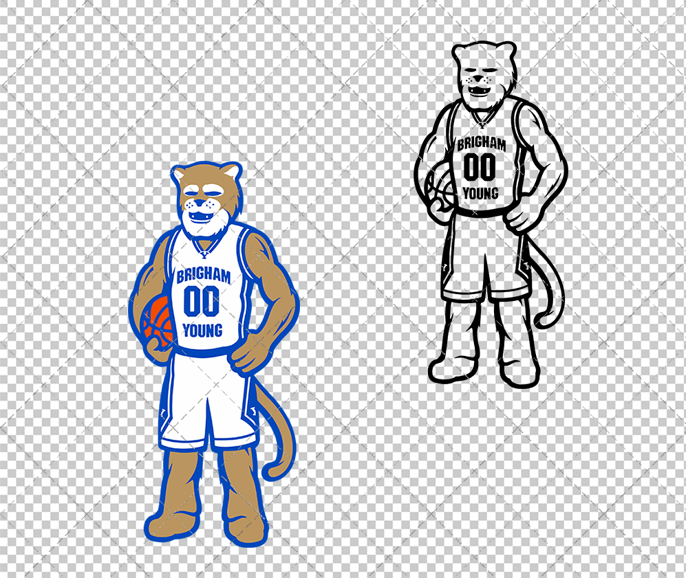 Brigham Young Cougars Mascot 2016 002, Svg, Dxf, Eps, Png 004
