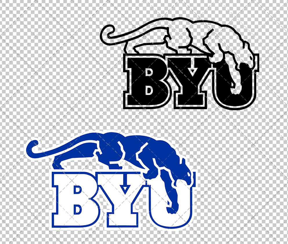 Brigham Young Cougars Secondary 1982, Svg, Dxf, Eps, Png