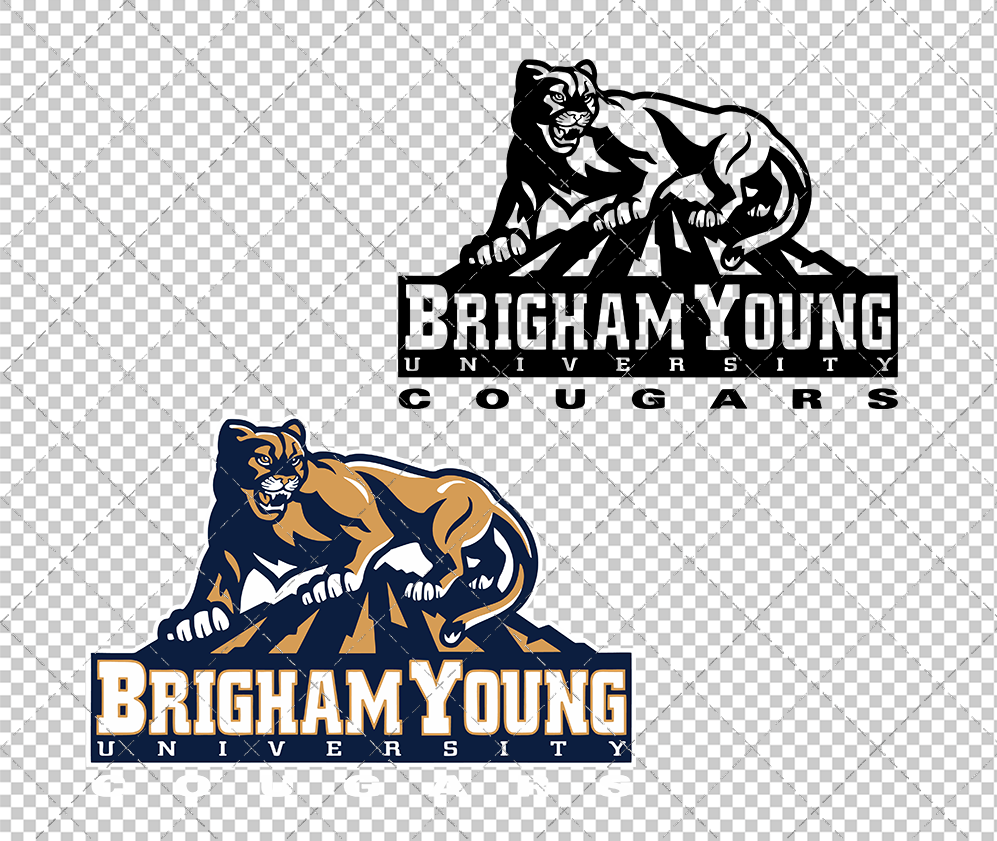 Brigham Young Cougars Secondary 1999, Svg, Dxf, Eps, Png