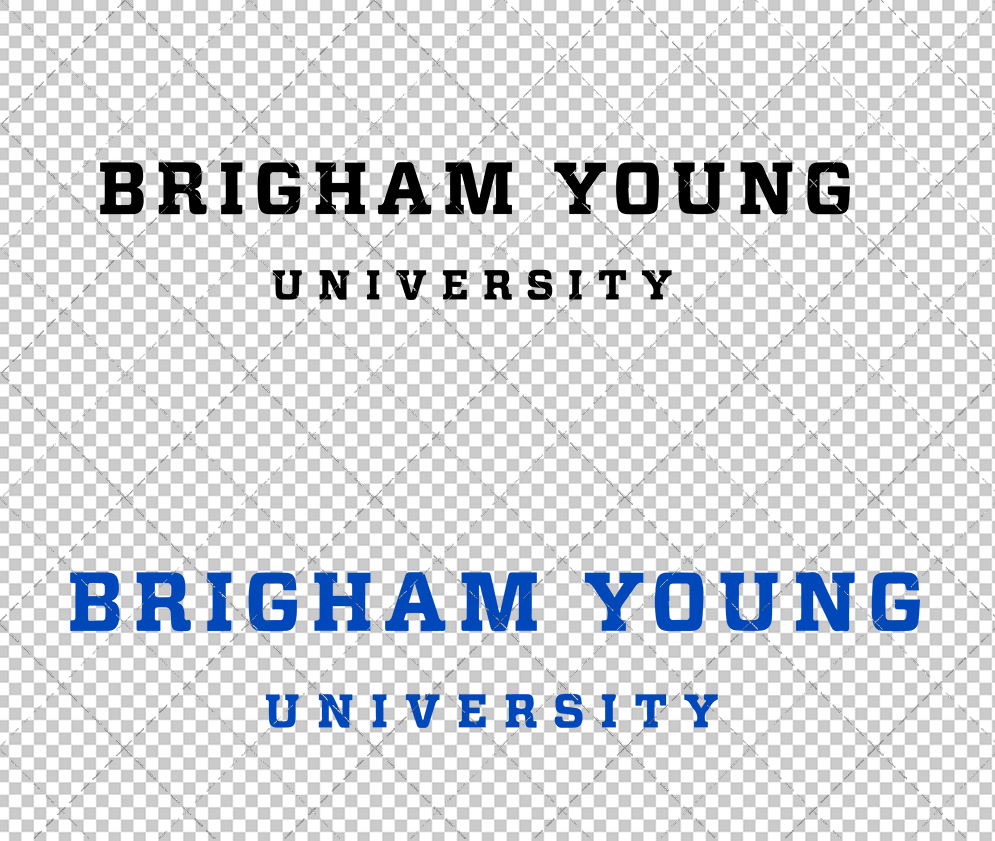 Brigham Young Cougars Wordmark 2016, Svg, Dxf, Eps, Png
