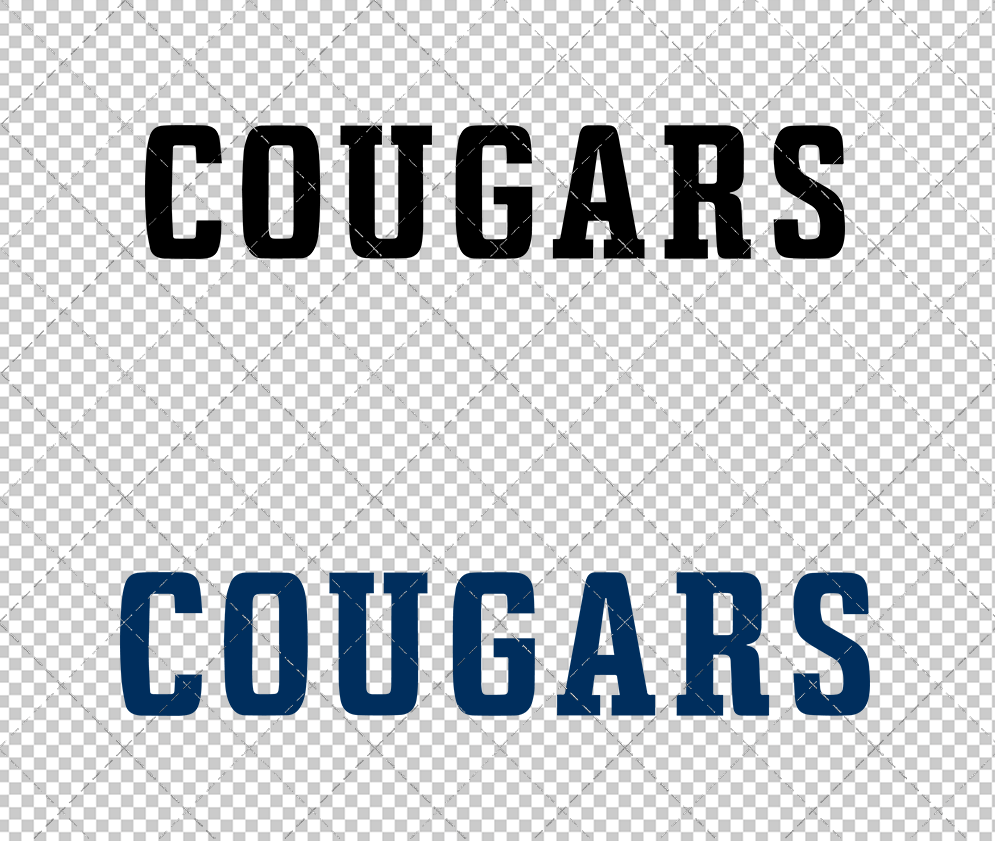 Brigham Young Cougars Wordmark 2019, Svg, Dxf, Eps, Png