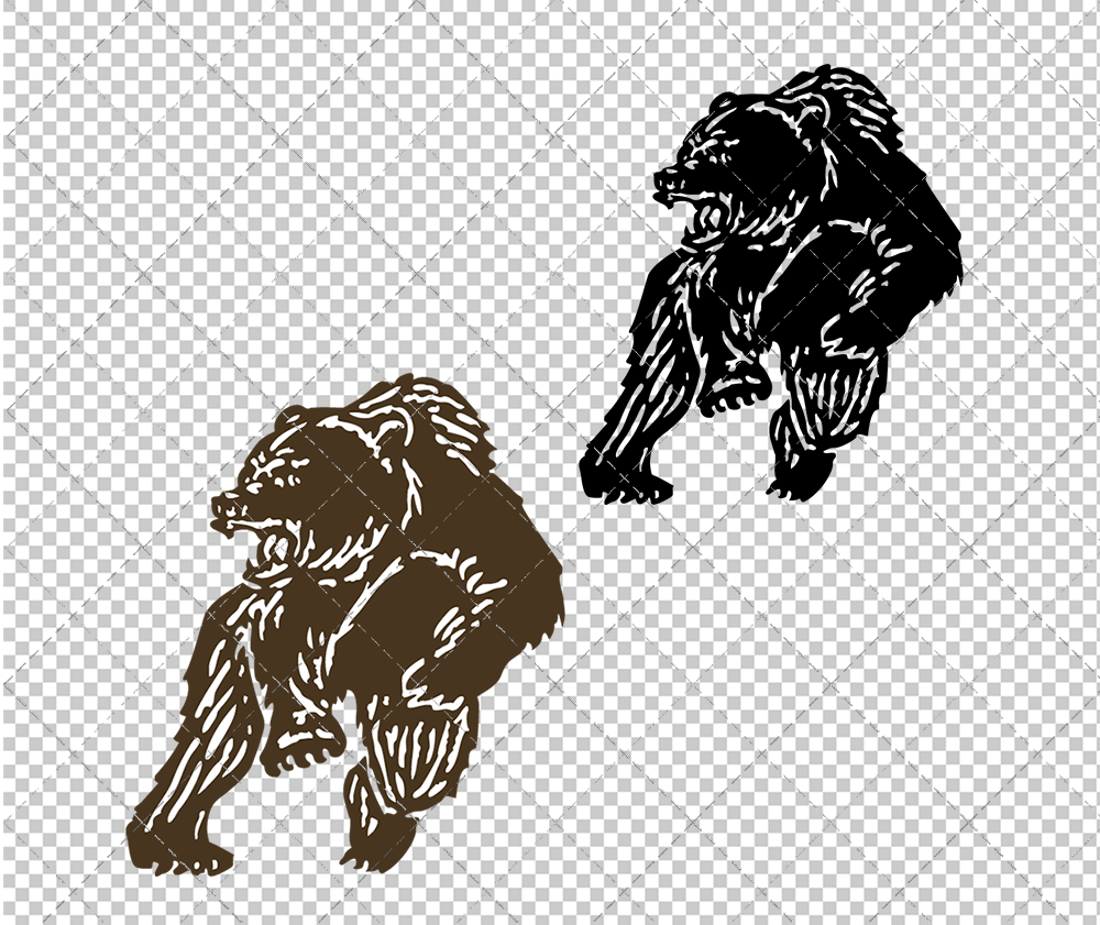 Brown Bears 1978, Svg, Dxf, Eps, Png - SvgShopArt