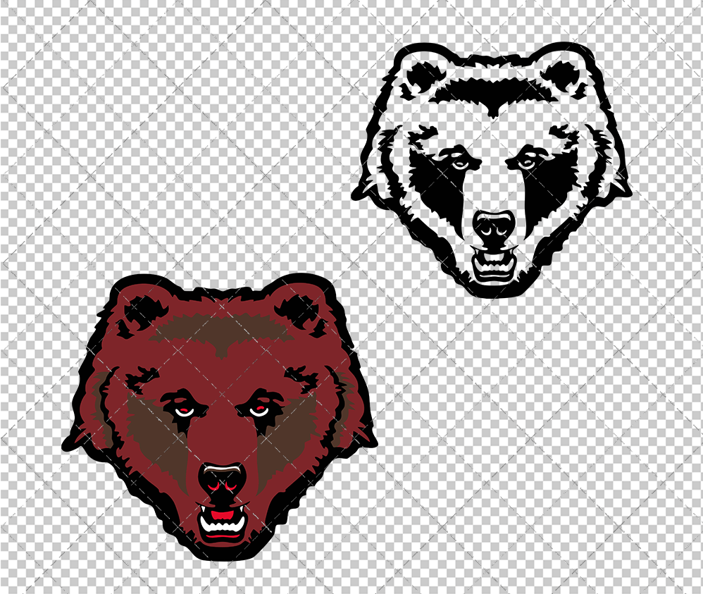 Brown Bears Alternate 1997, Svg, Dxf, Eps, Png - SvgShopArt