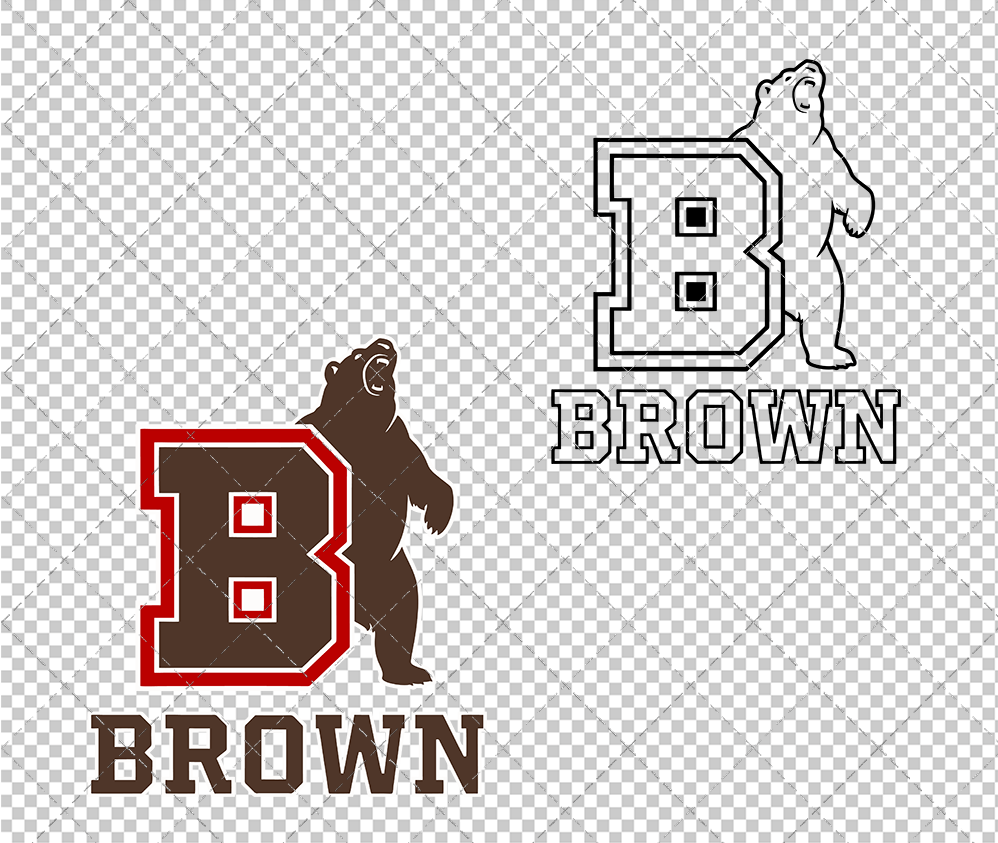 Brown Bears Alternate 2022 003, Svg, Dxf, Eps, Png - SvgShopArt