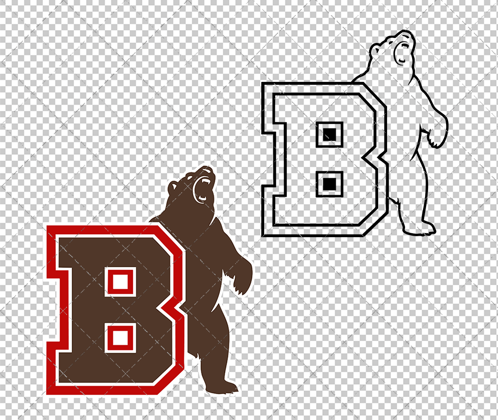 Brown Bears Alternate 2022, Svg, Dxf, Eps, Png - SvgShopArt