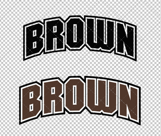 Brown Bears Wordmark 1997 002, Svg, Dxf, Eps, Png - SvgShopArt
