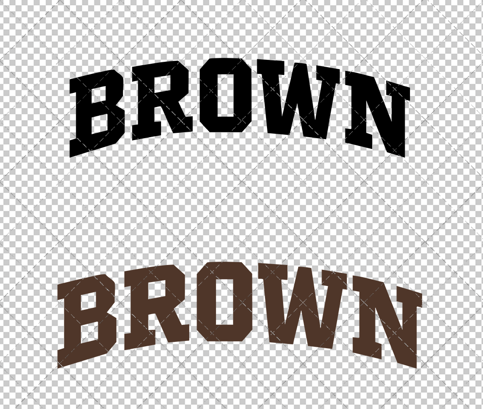 Brown Bears Wordmark 2022, Svg, Dxf, Eps, Png - SvgShopArt