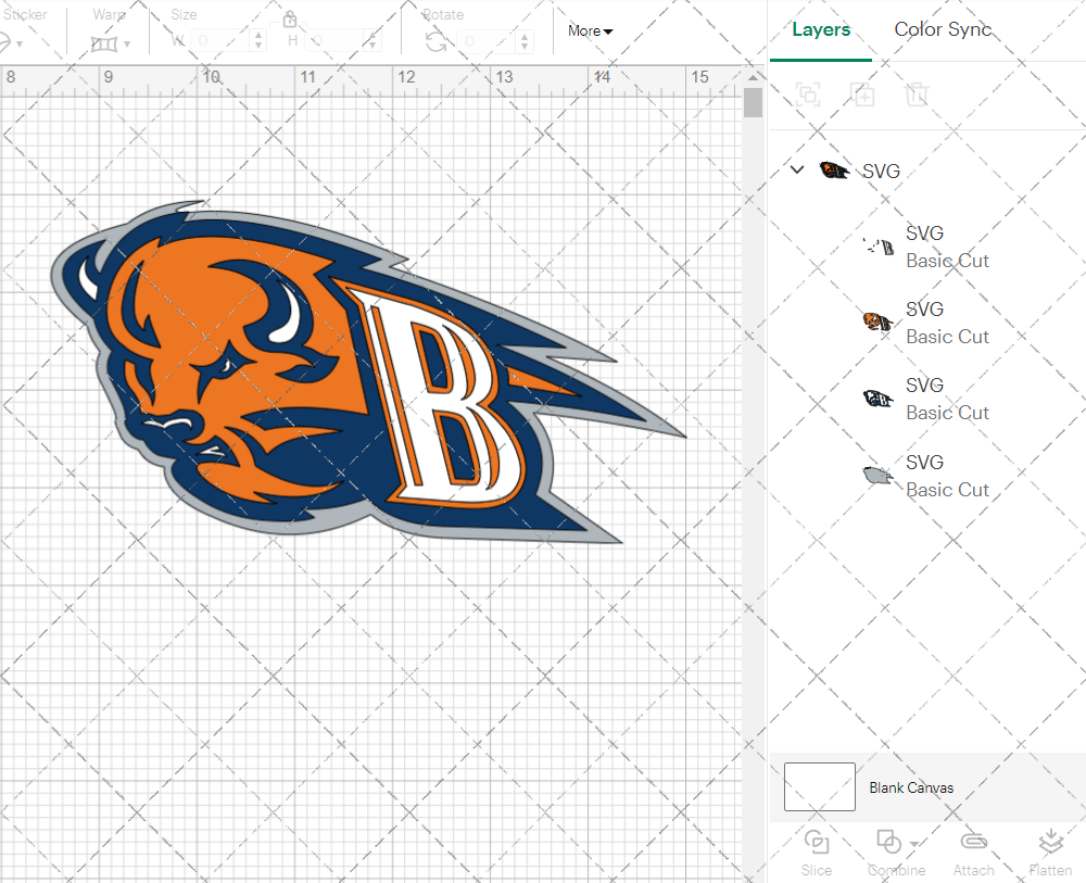 Bucknell Bison Secondary 2011 003, Svg, Dxf, Eps, Png - SvgShopArt