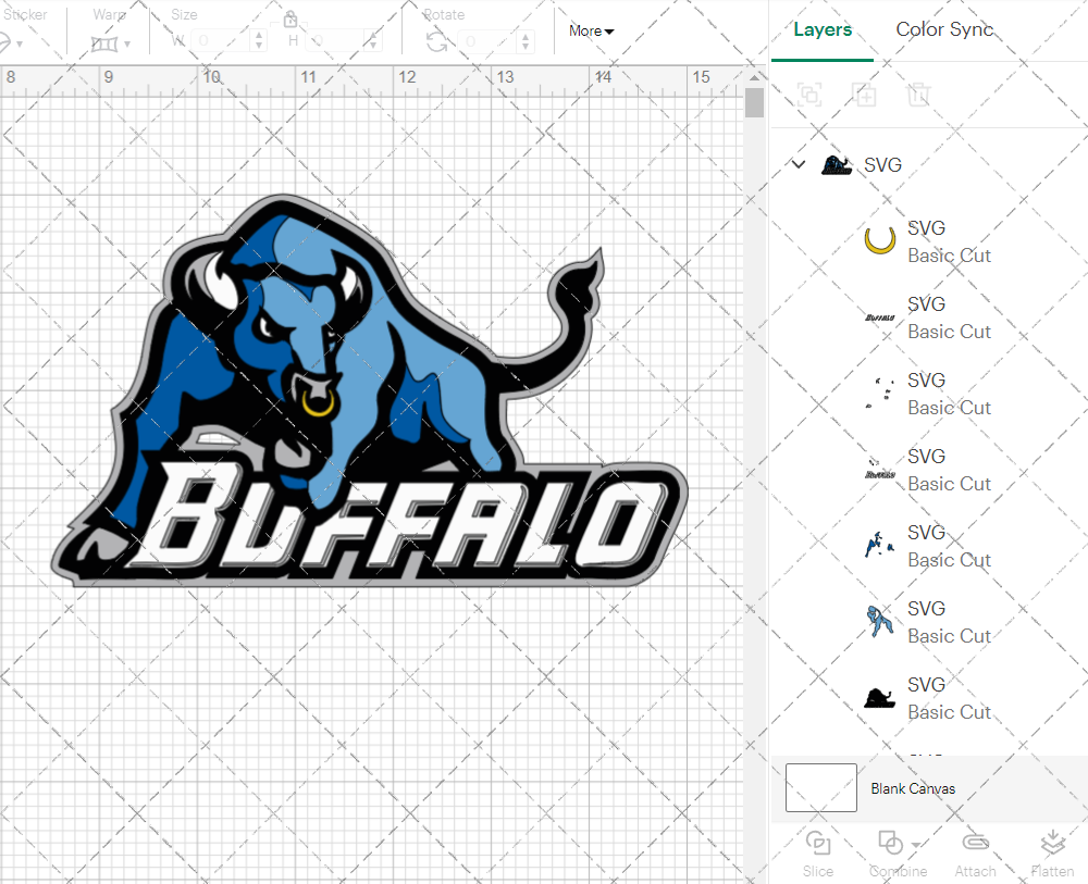 Buffalo Bulls Secondary 2007 002, Svg, Dxf, Eps, Png - SvgShopArt