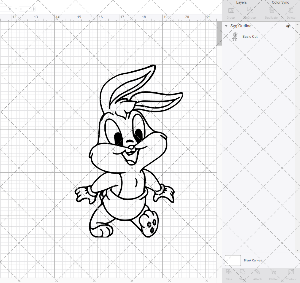 Bugs Bunny - Baby Looney Tunes 002, Svg, Dxf, Eps, Png SvgShopArt