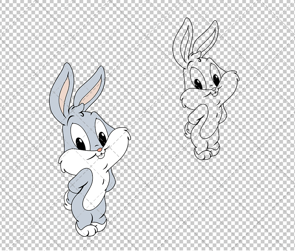 Bugs Bunny - Baby Looney Tunes, Svg, Dxf, Eps, Png SvgShopArt