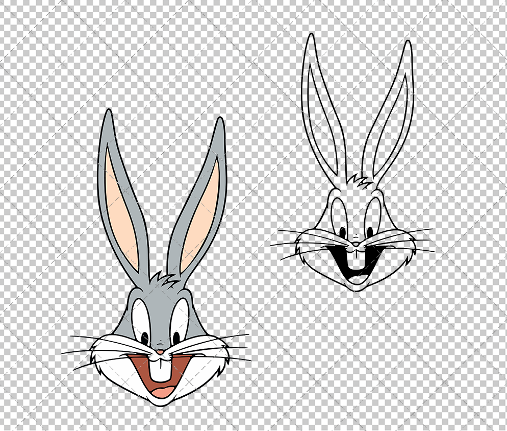 Bugs Bunny - Looney Tunes 003, Svg, Dxf, Eps, Png SvgShopArt