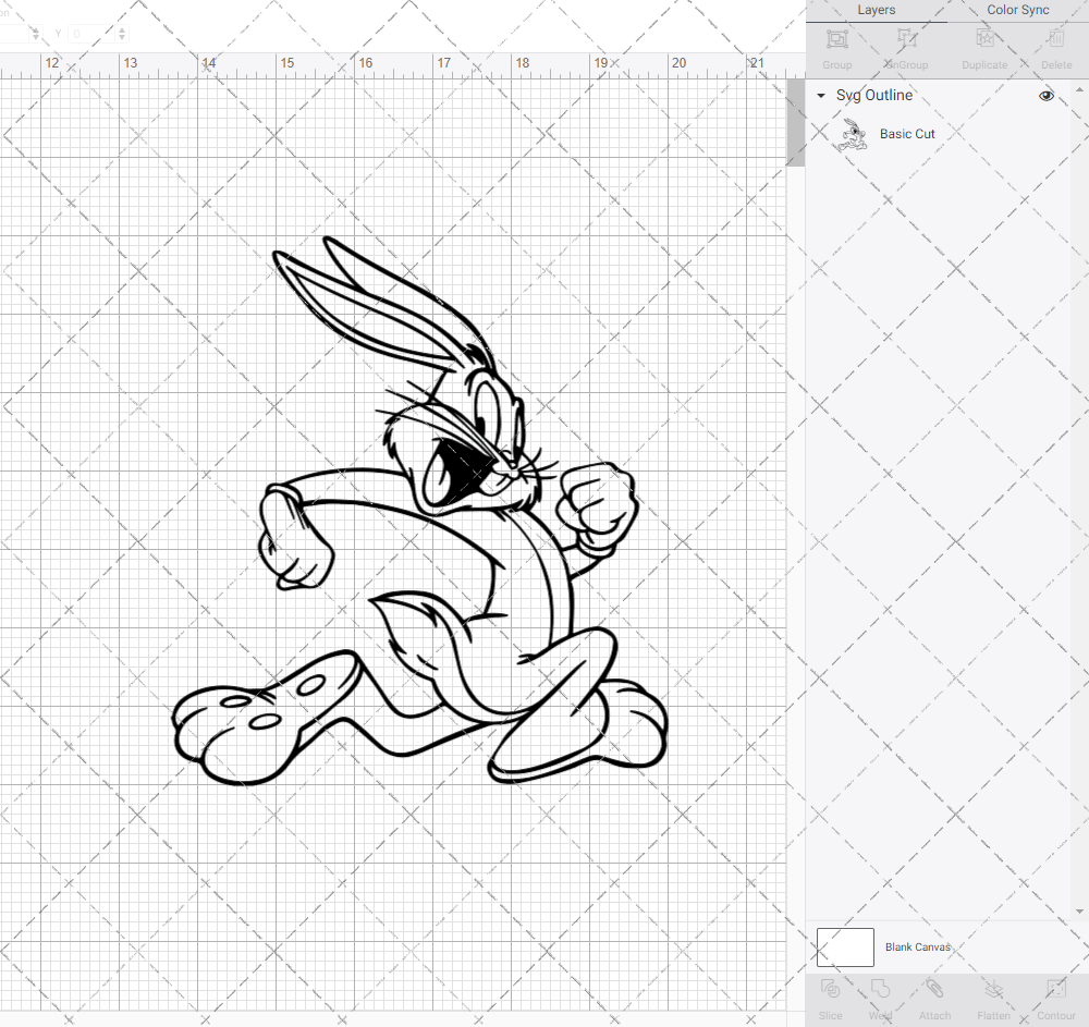 Bugs Bunny - Looney Tunes 004, Svg, Dxf, Eps, Png SvgShopArt