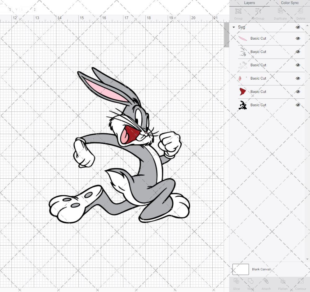 Bugs Bunny - Looney Tunes 004, Svg, Dxf, Eps, Png SvgShopArt