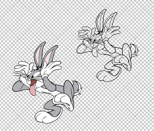 Bugs Bunny - Looney Tunes, Svg, Dxf, Eps, Png SvgShopArt