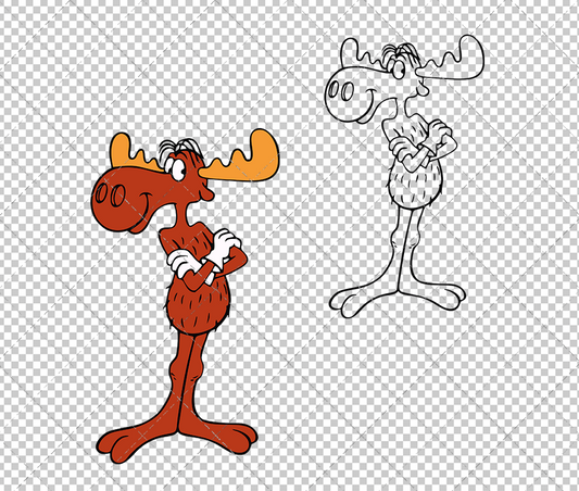 Bullwinkle - Rocky and Bullwinkle, Svg, Dxf, Eps, Png SvgShopArt