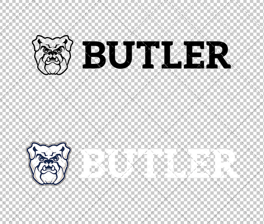 Butler Bulldogs Alternate 2015 002, Svg, Dxf, Eps, Png - SvgShopArt