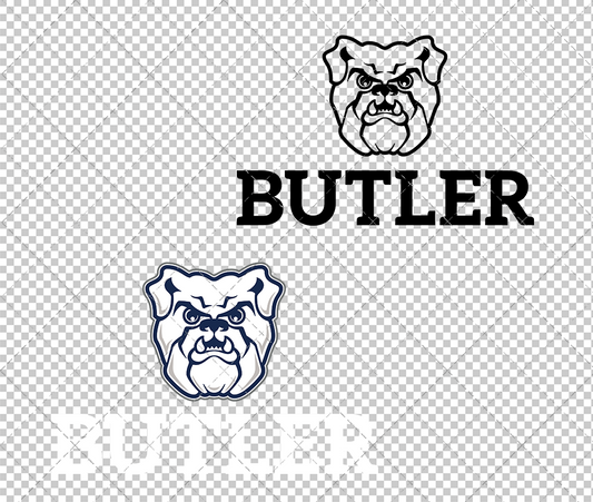 Butler Bulldogs Alternate 2015 004, Svg, Dxf, Eps, Png - SvgShopArt