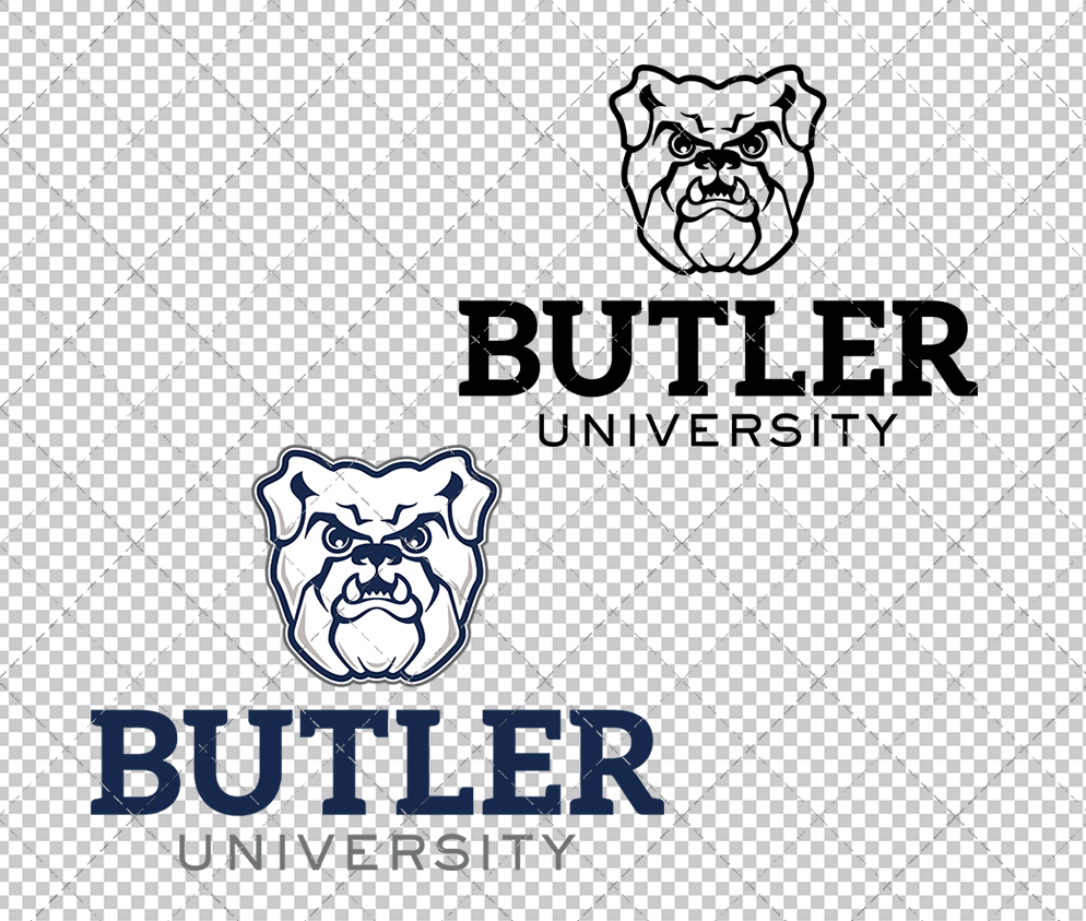 Butler Bulldogs Alternate 2015 005, Svg, Dxf, Eps, Png - SvgSopArt