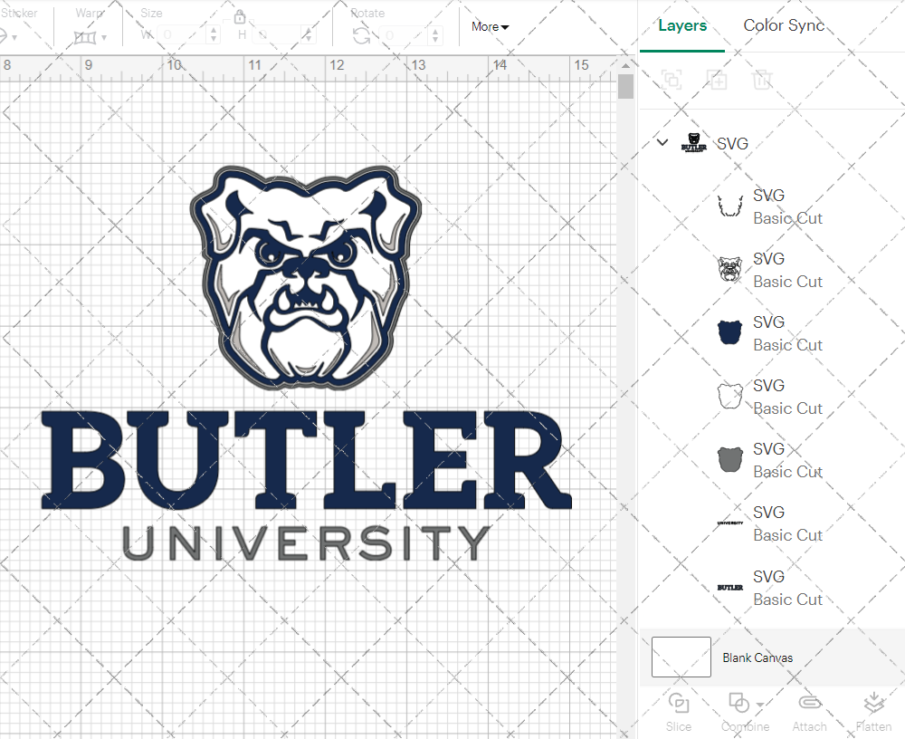 Butler Bulldogs Alternate 2015 005, Svg, Dxf, Eps, Png - SvgShopArt