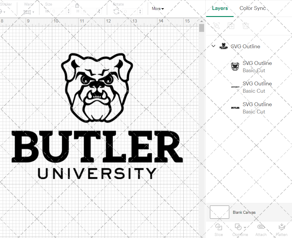 Butler Bulldogs Alternate 2015 005, Svg, Dxf, Eps, Png - SvgShopArt