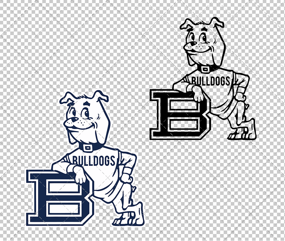 Butler Bulldogs Secondary 1970, Svg, Dxf, Eps, Png - SvgShopArt