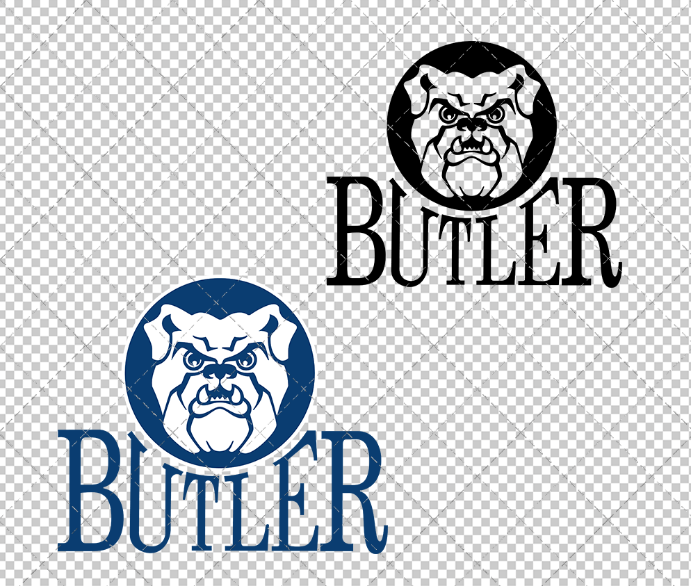 Butler Bulldogs Secondary 1990 002, Svg, Dxf, Eps, Png - SvgShopArt