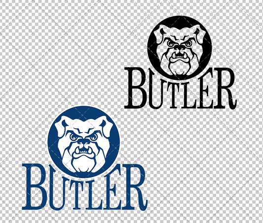 Butler Bulldogs Secondary 1990 002, Svg, Dxf, Eps, Png - SvgShopArt