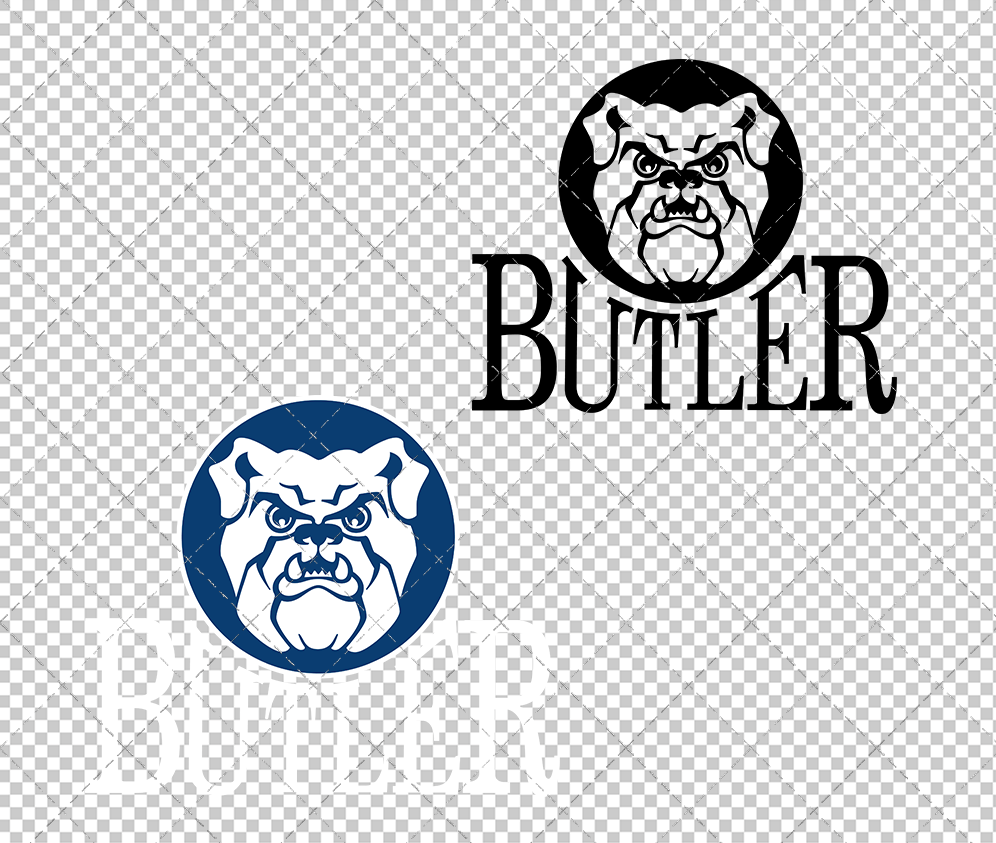 Butler Bulldogs Secondary 1990, Svg, Dxf, Eps, Png - SvgShopArt