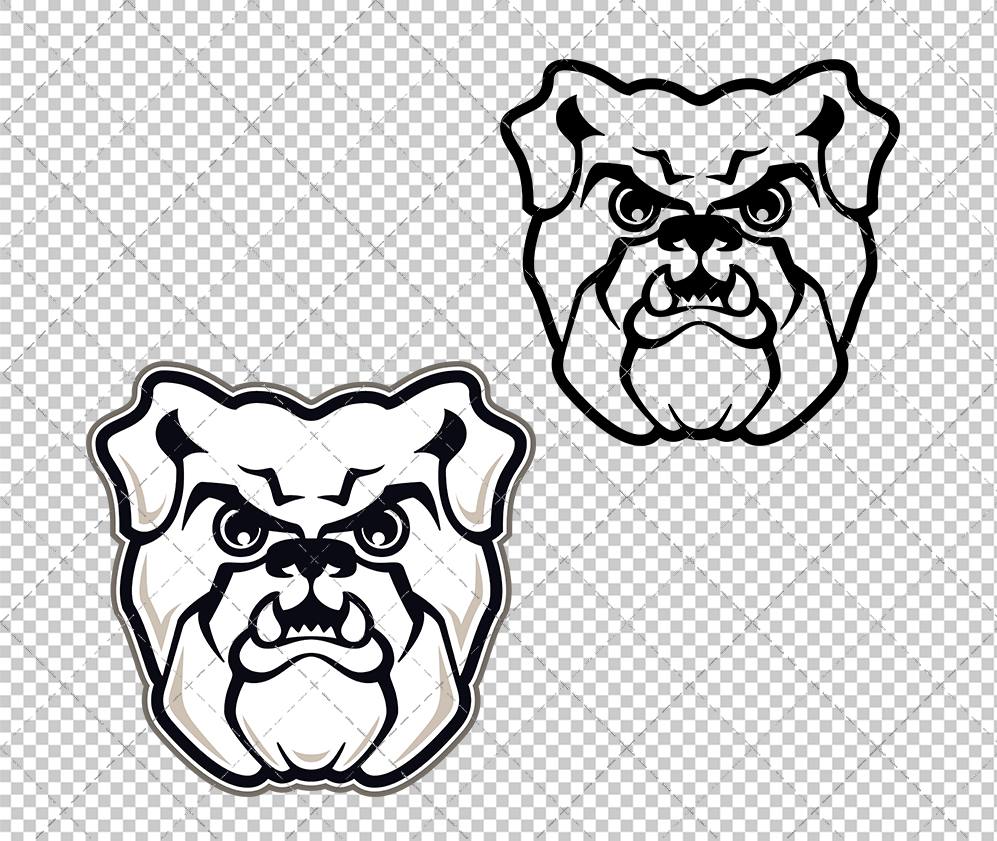 Butler Bulldogs Secondary 2008, Svg, Dxf, Eps, Png - SvgShopArt