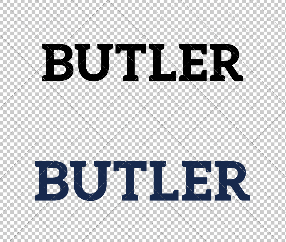 Butler Bulldogs Wordmark 2015, Svg, Dxf, Eps, Png - SvgShopArt