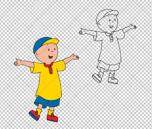 Caillou, Svg, Dxf, Eps, Png SvgShopArt